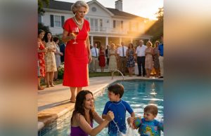 “People like you ruin family reputations,” Mom said, loud enough for her guests to hear. I wrapped my sons in their towels and left the party humiliated. The next morning, she tried to kick us out of the beach house—except it legally wasn’t hers anymore.