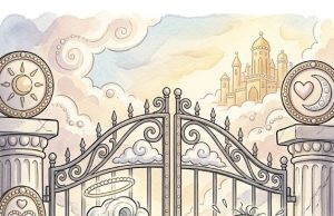 A woman arrived at the gates of Heaven