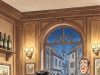 A husband and wife are having dinner at a fine restaurant