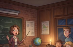 The teacher put a question to the class: