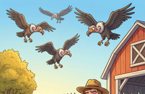 A farmer goes out and buys a new, young rooster.