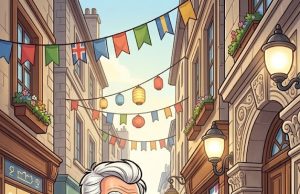 A man walks past a beggar