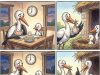 There Is A Mommy Stork, A Daddy Stork, And A Baby Stork.
