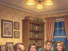 A woman goes to her boyfriend’s parents’ house for dinner.
