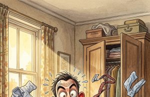 A married couple wakes up …