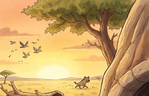 The Lioness Wanted to Teach the Hyena a Lesson